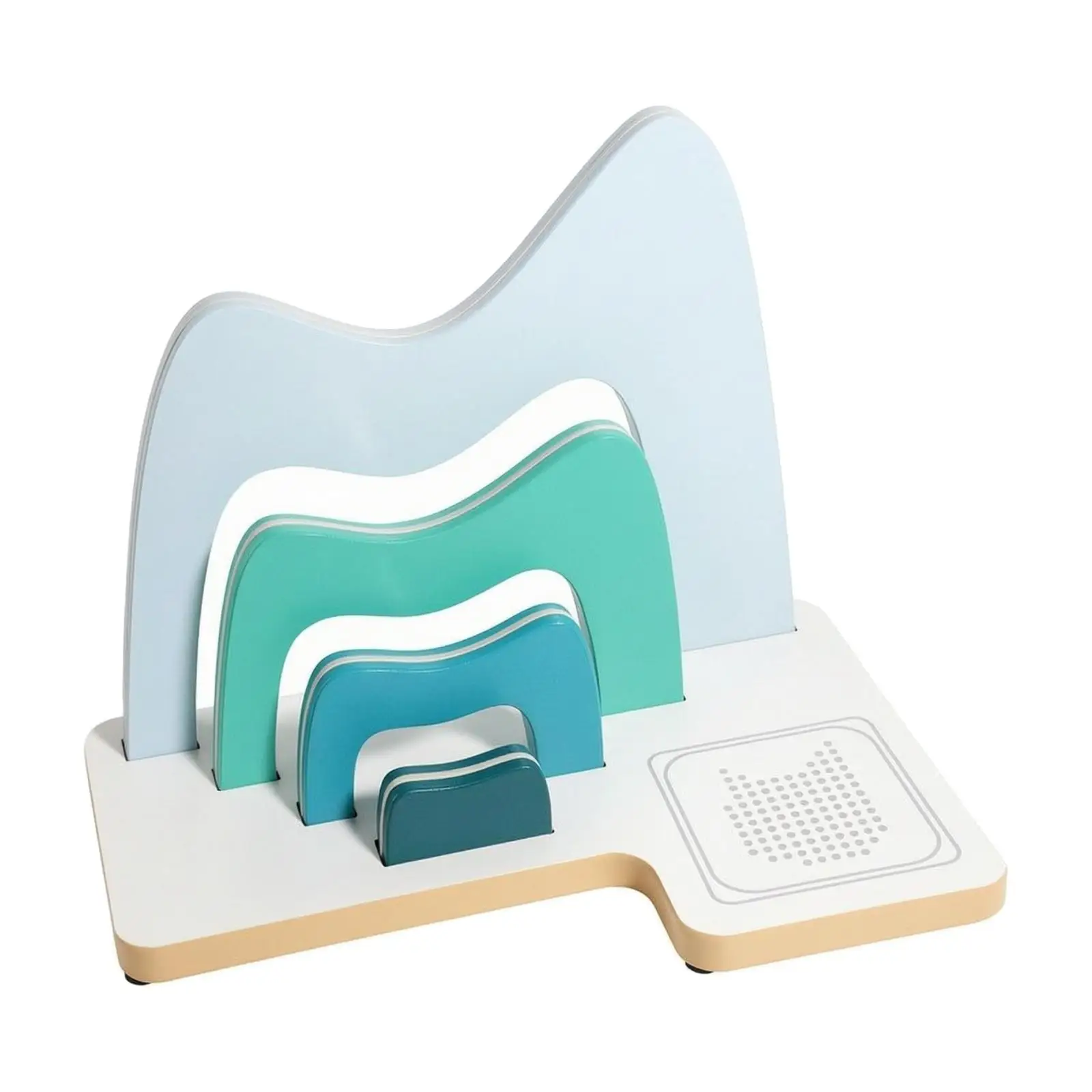 Kid Bookshelf Desk Organizer Wood Bookcase for Children Picture Books Toy Storage Shelf for Bedroom Playroom Nursery