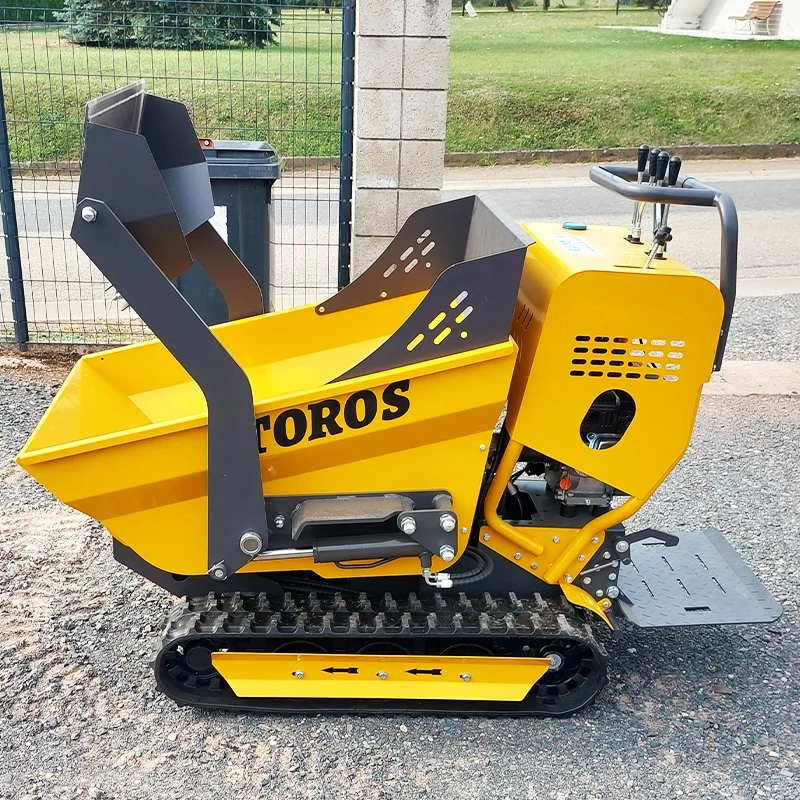 قلابة صغيرة مجنزرة 0.5 طن قلابة مدمجة للتعامل مع مواد البناء المناظر الطبيعية 2025 شاحنة قلابة صغيرة جديدة بيع #6