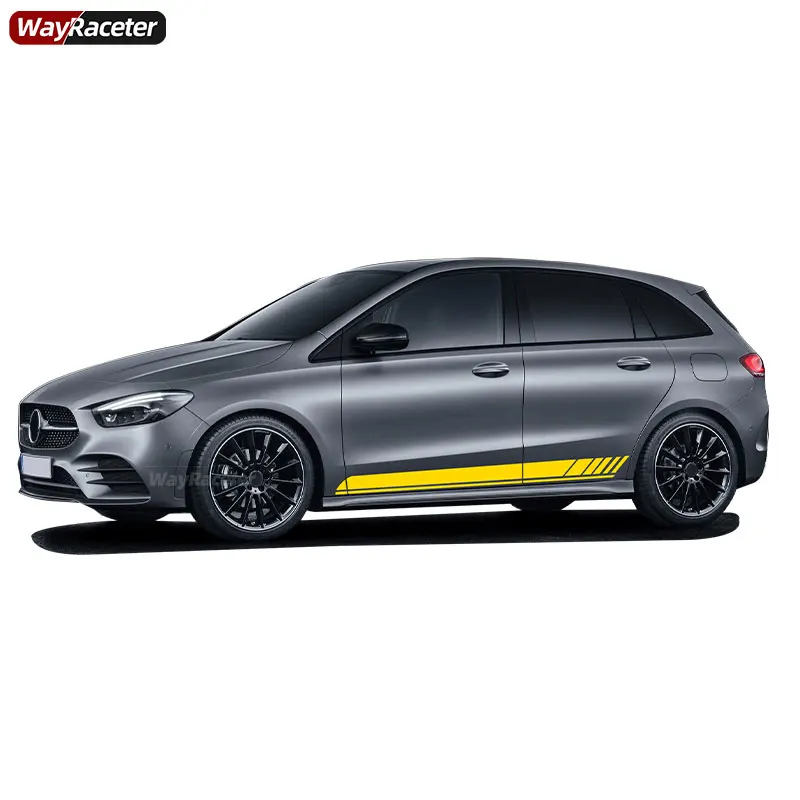 2 Pcs Edition One AMG Style Door Side Stripes Sticker For Mercedes Benz W246 W247 B Class B200 B250 B220 Accessories