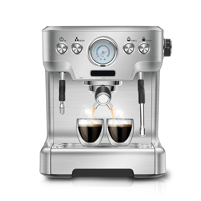 

20 Bar Smart Italian Coffee Makers With Milk Frother Professional Manual Espresso Coffee Maker Machine