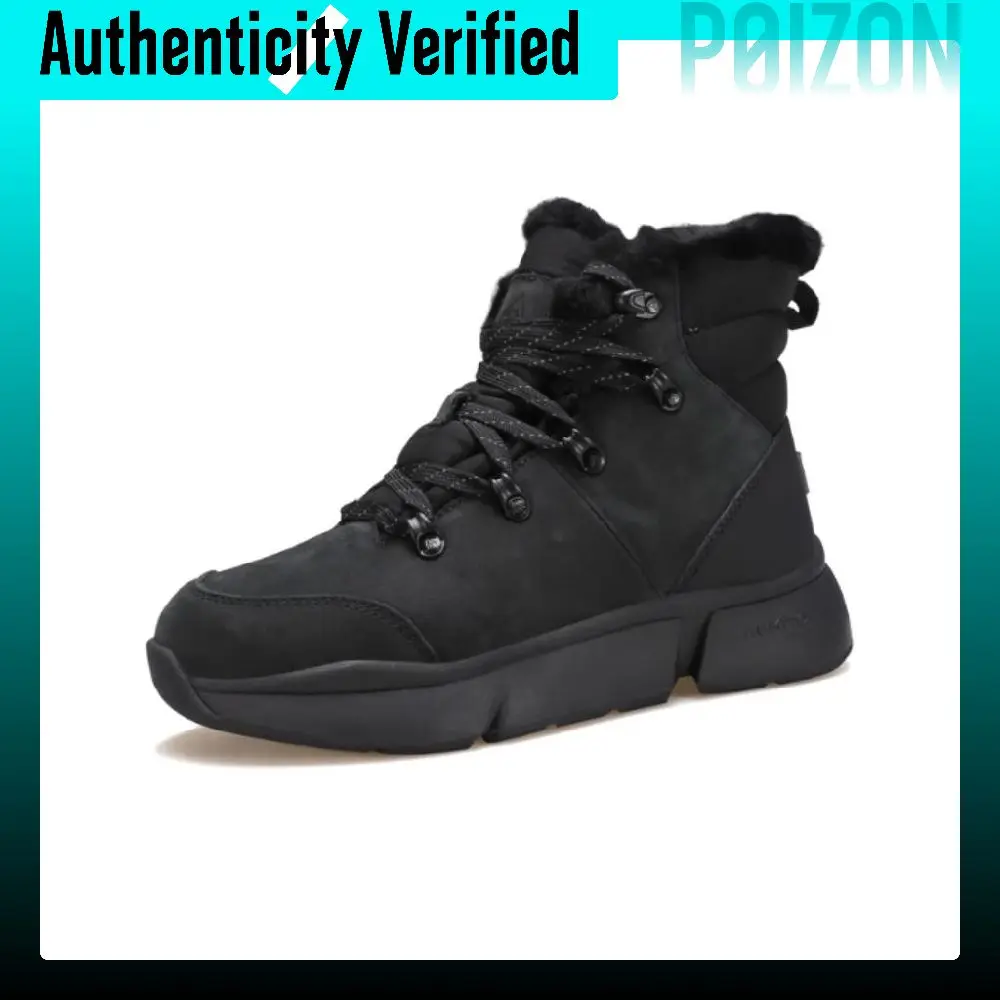 HUMTTO Slip Resistant Knee High Snow Boots Women's Black 530968D