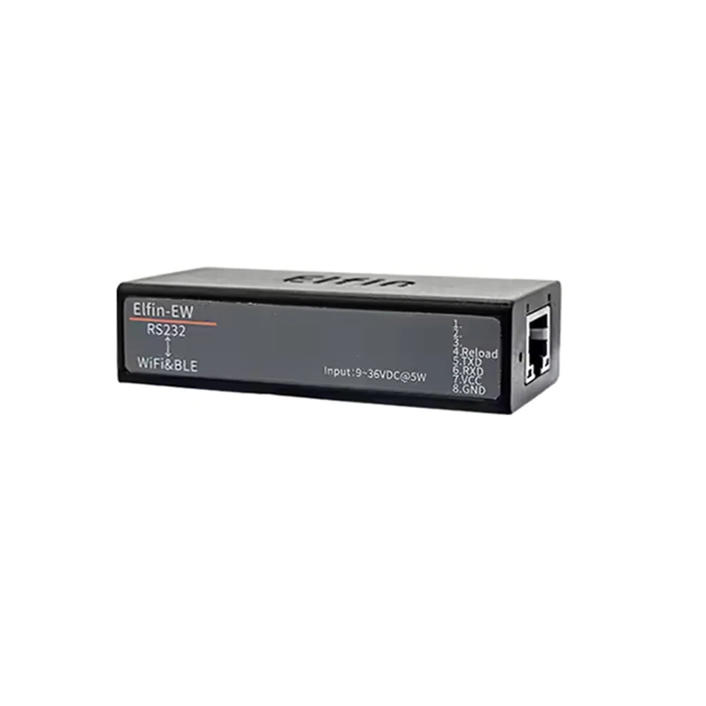 Elfin-EW40 EW41 EW42 Industrial DTU Serial Server, RS232 RS485 TTL Convert to Wi-Fi + Bluetooth, Internal Antenna