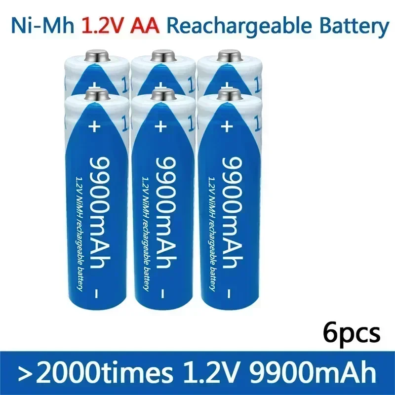 2024-batería recargable para pistola de temperatura,pila AA de 1,2V,2500mAh, Ni-MH,para ratón de juguete con control remoto