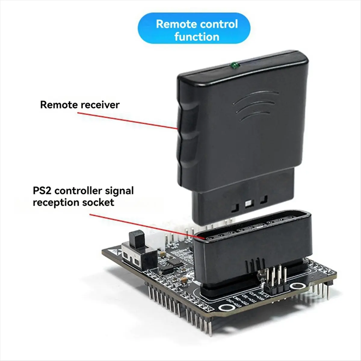 Component DC 6-12V 4-Way Motor Driver Module High Performance Motor Drive Extension Development Board for Car Model