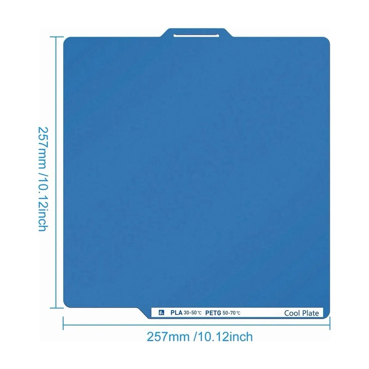 Build Plate for Lab X1/P1P/A1 Cool Plate 257x257mm Spring Steel Double-Sided Textured 3D Printer Parts