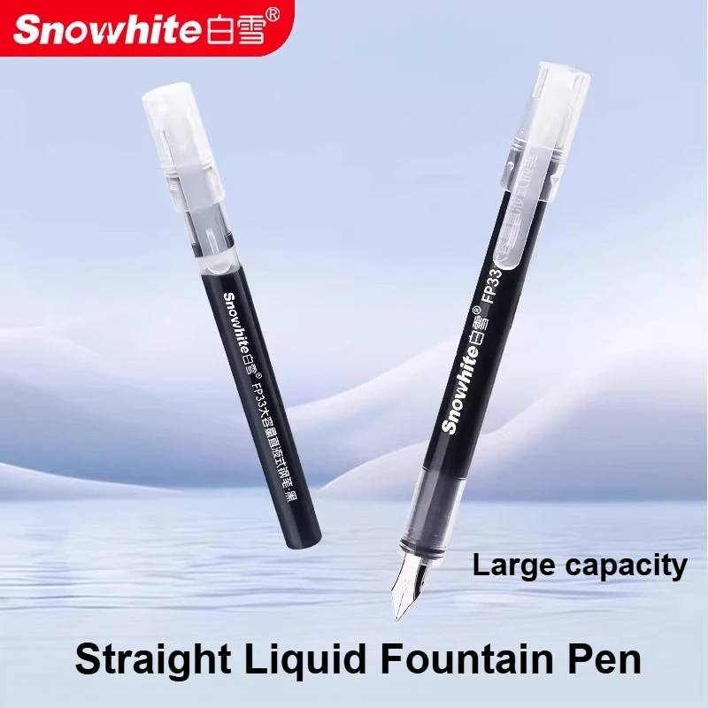 

2/6/12 шт. ручка-фонтан с прямым подачей чернил большой емкости для письма, стальной наконечник, плавное письмо для ведения дневника, разработки чертежей