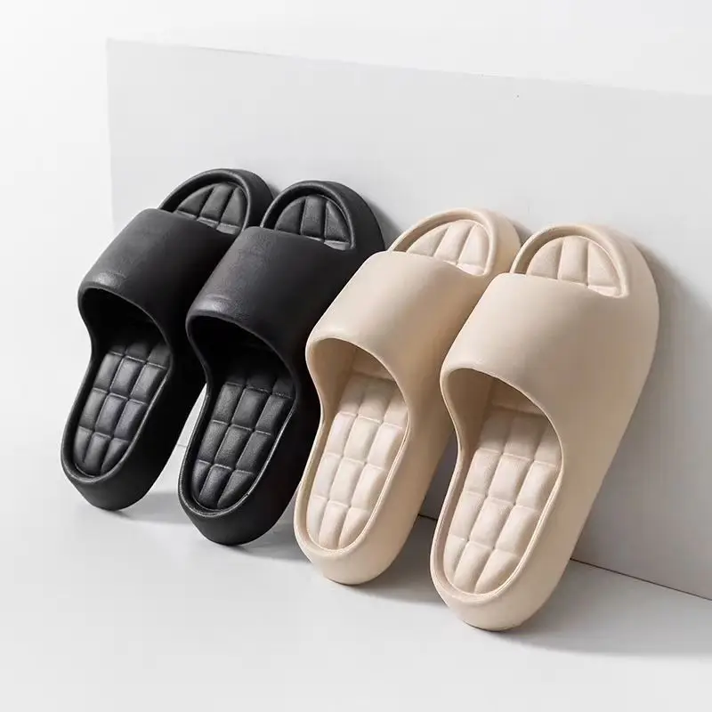 

2026 new slippers women's home bathroom bath indoor home slippers casual men's soft bottom cool slippers