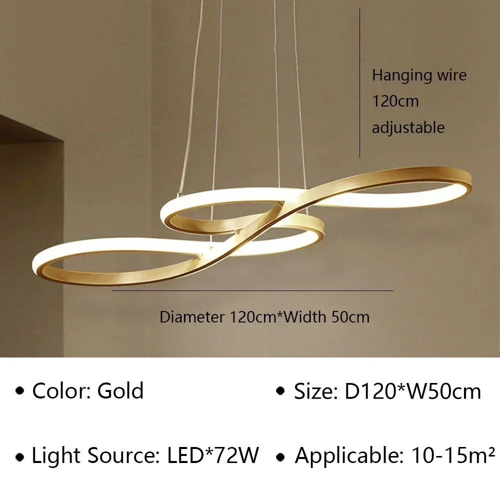 Moderne LED-hanglamp voor woonkamer hotel slaapkamer restaurant eettafel kroonluchter indoor home decor verlichtingsarmatuur - afbeelding 1