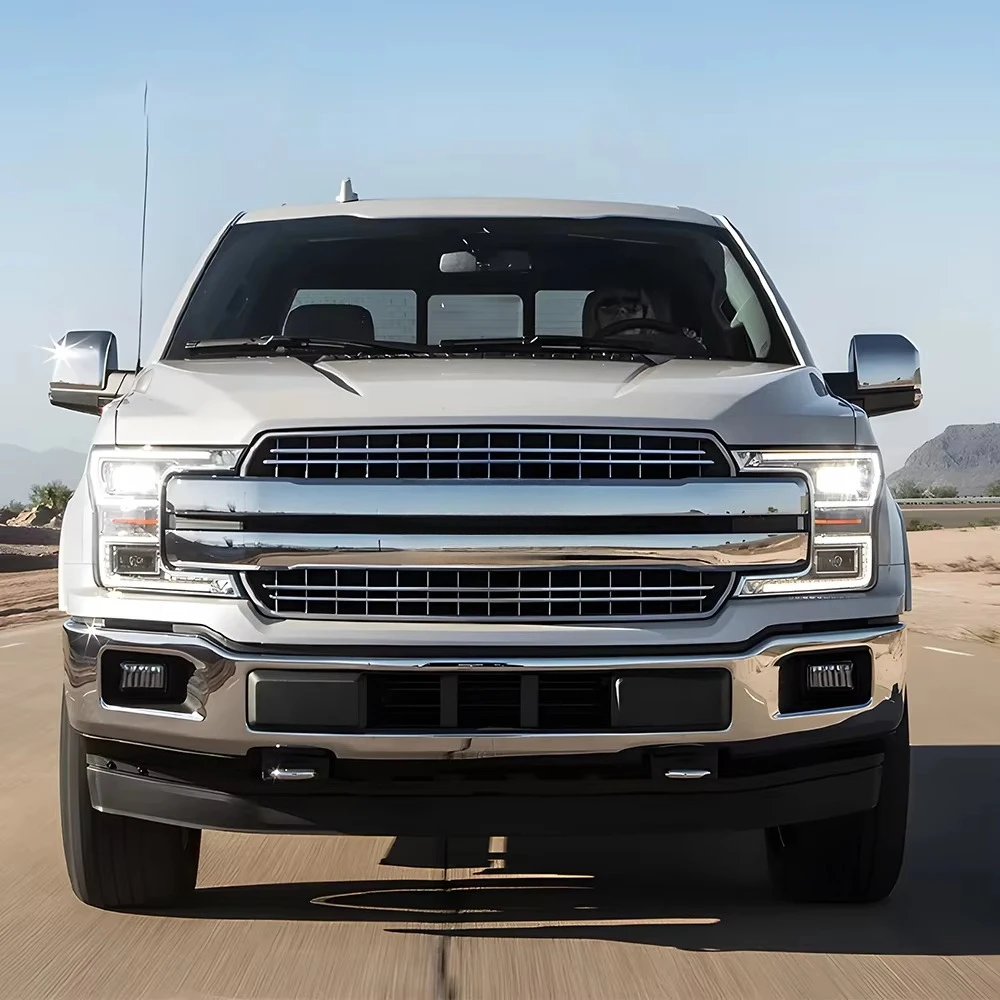 KGKB LED Headlights Assembly for  Raptor F150 2018-2019 New Style High Quality Dynamic Startup Effect Projector Lens