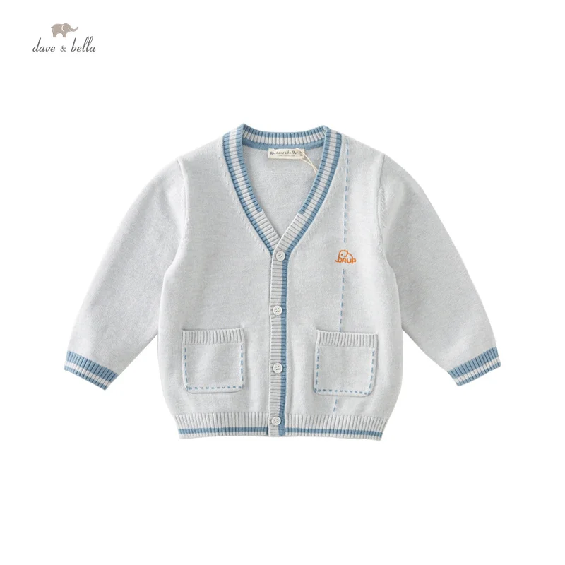 Dave Bella Children's Boy's Autumn Fashion Casual  Cardigan Overcoat Tops Cotton Comfortable Outdoors Sports DB3236426