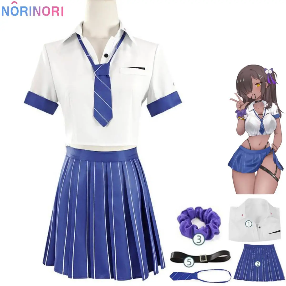 

Anime Game NIKKE：The Goddess of Victory Naga Cosplay Costume JK Japanese School Uniform Skirt Woman Sexy Masquerade Ball Suit