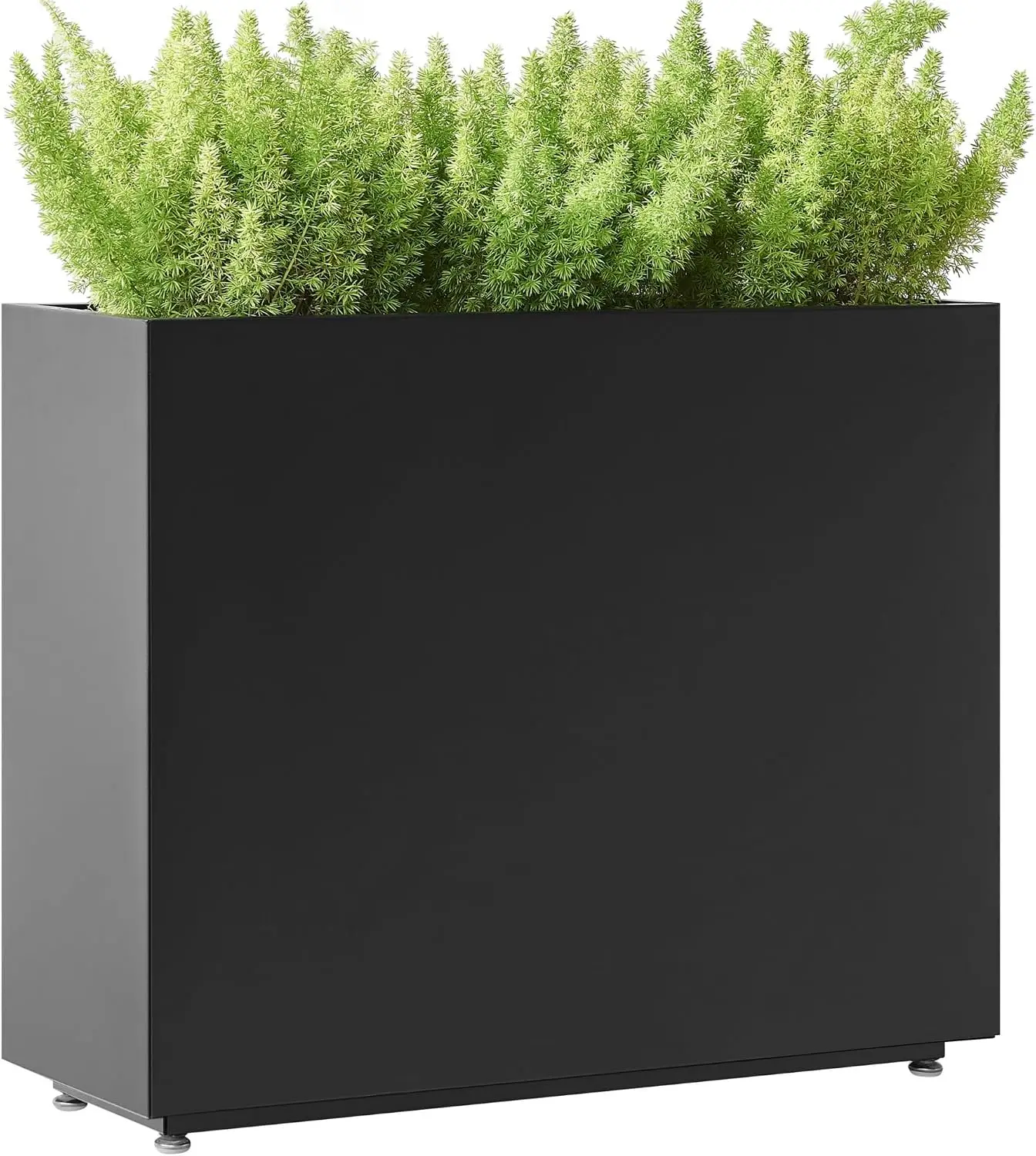 Heavy-Duty Galvanized Steel Planter with Adjustable Partition & Smart Drainage, 30