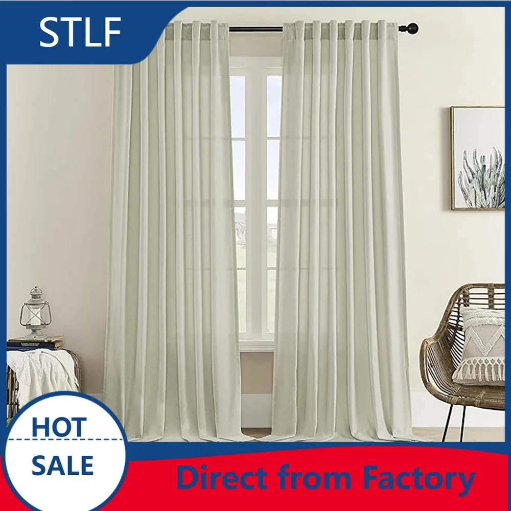 Custom  Blackout UV Protection Window Drape Curtain Child-Safe Thermal Insulated Window Curtains for Living Room Bedroom1㎡