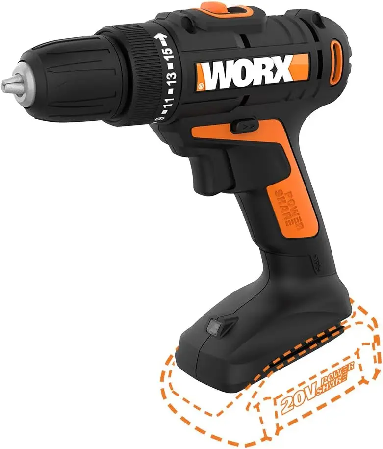 

Worx WX101L.9 20V Power Share Cordless Drill & Driver (Tool Only)