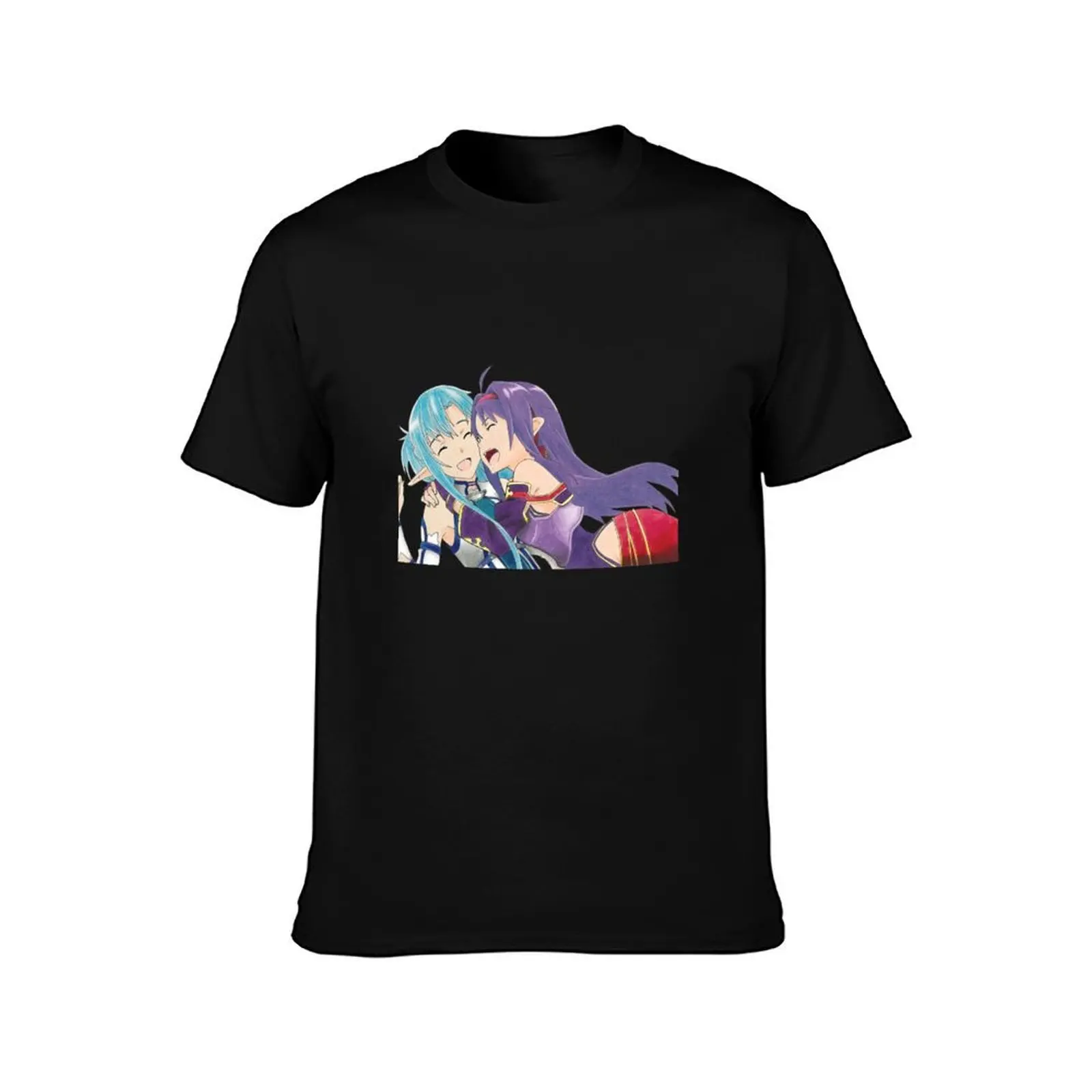 Asuna and Yuuki T-Shirt Casual Trendy Short Sleeve T-Shirt