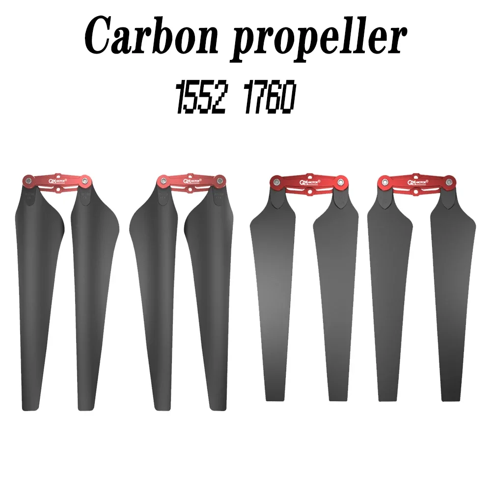 

Carbon propeller 1552 1760 foldable Paddle with Paddle clamp for brushless motor for RC Airplane multi rotor