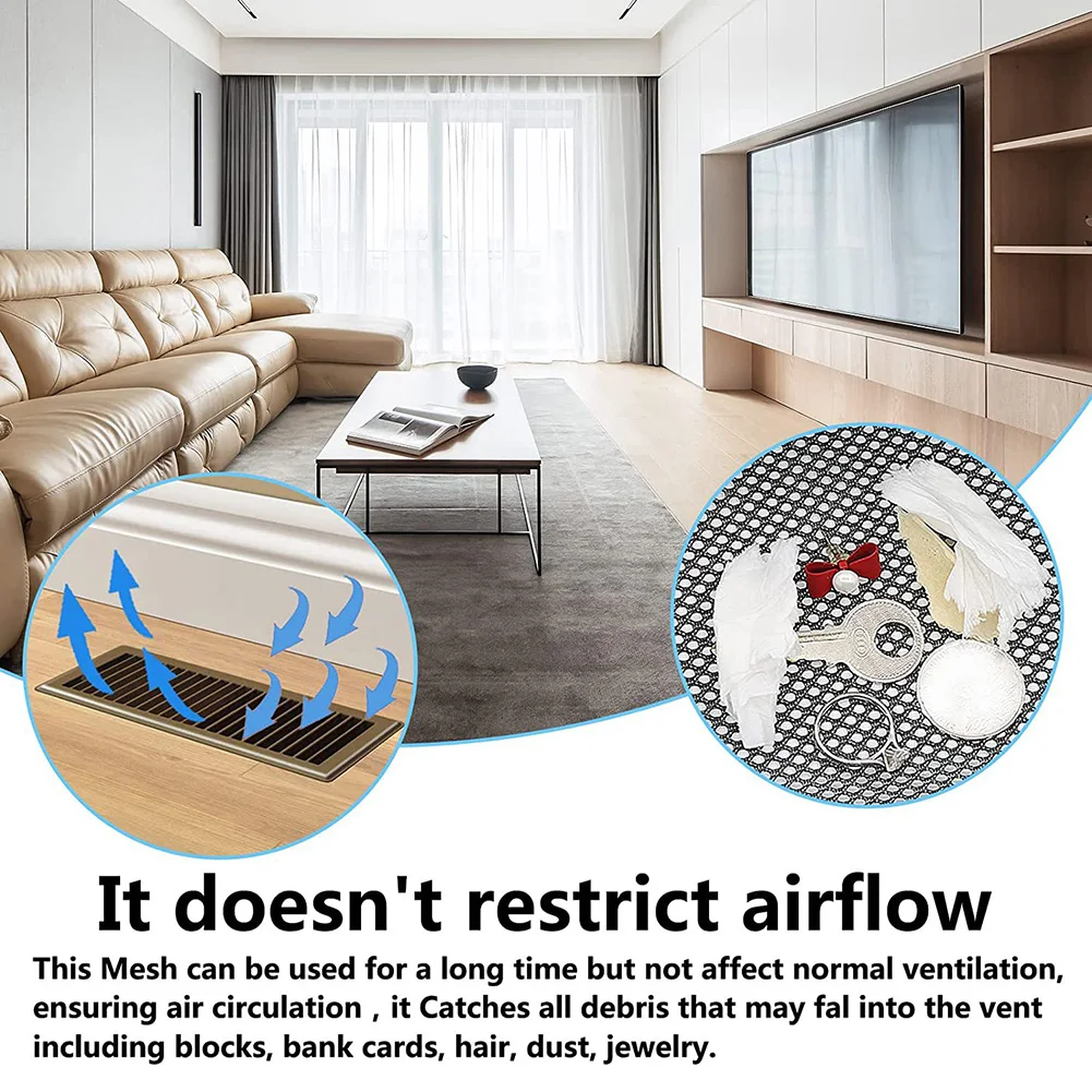 

Набор из 3-х сеток для напольного фильтра 4x10 дюймов, сетка из ПВХ, защищает воздуховоды и улучшает производительность вентиляции в помещении.