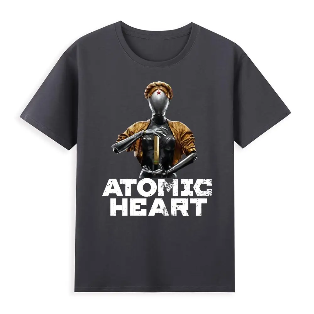 Atomic Heart USSR Game Twins Robot O Neck T Shirts Men Cotton High Quality EU Size T-shirt Unisex Streetwear Tshirt Male