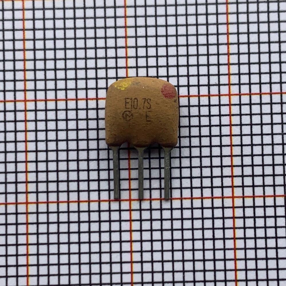 50PCS/ SFE10.7MS3 Murata ceramic filter 10.7M E10.7S 10.7MHZ straight plug 3 feet bandwidth 180K