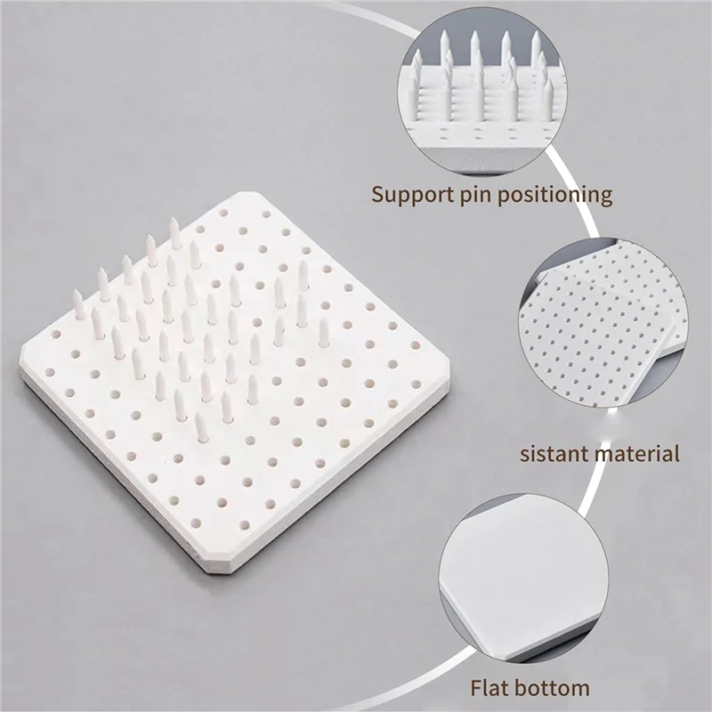 

AONEQ-Kiln Stilts Support Nails Pottery Firing Mat High Temperatures Resistant Kiln Tools Clay Accessories(6 Pack)