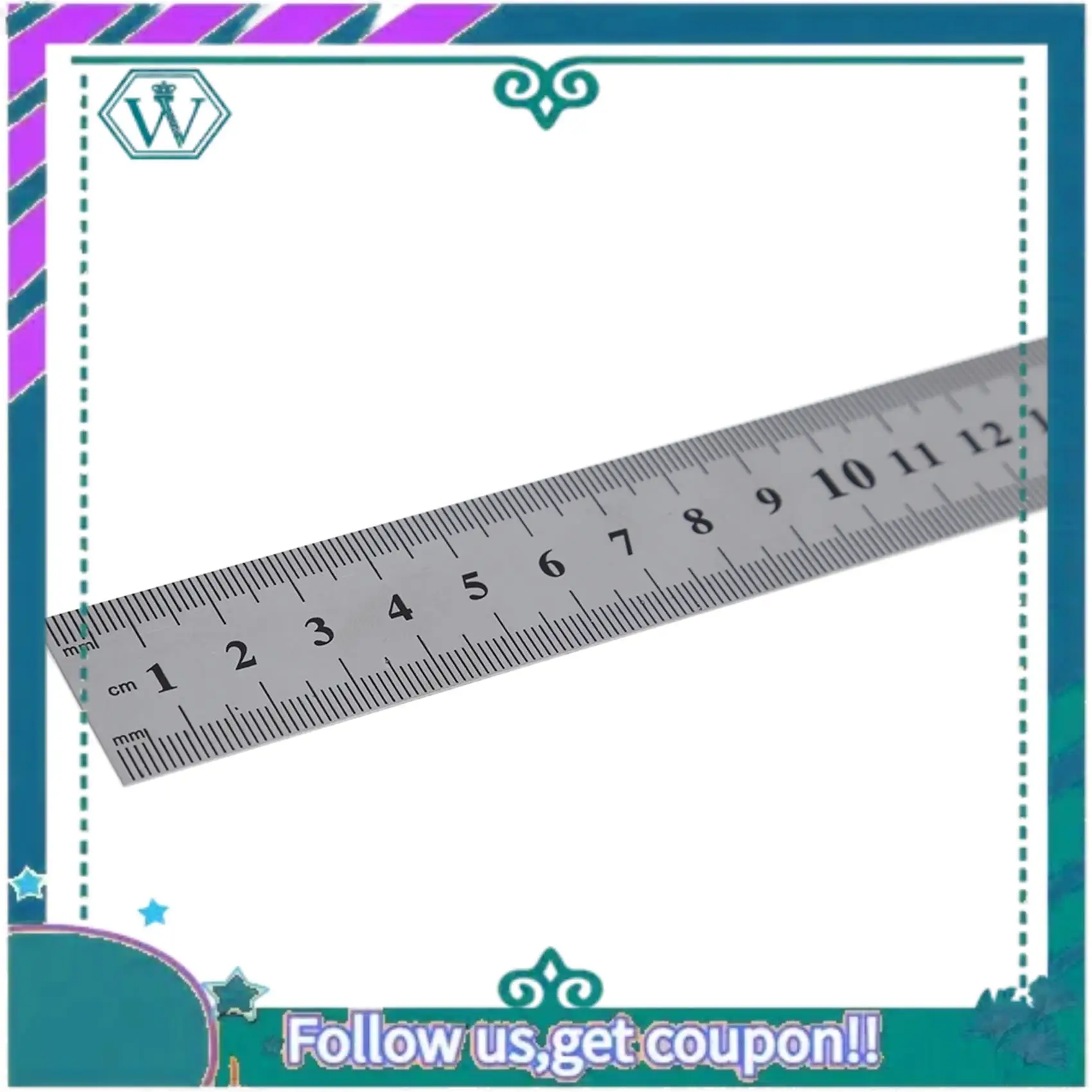 A75Q-2X aço inoxidável 60cm 23,6 polegadas que mede a régua reta longa