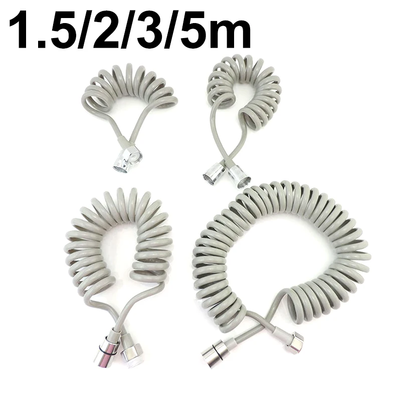

Spring Flexible Shower Hose For Water Plumbing Toilet Bidet Sprayer Gun Telephone Line Plumbing Hose Bathroom Accessories