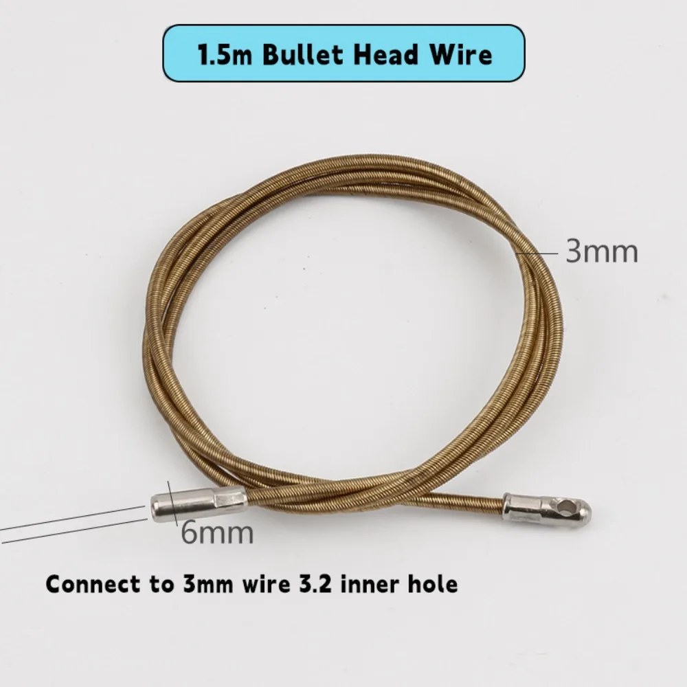 

Carbon Steel Wire Puller Connector Head Electrician Tools Cable Puller Accessories Automatic Thread Guide Connect To 3mm Wire