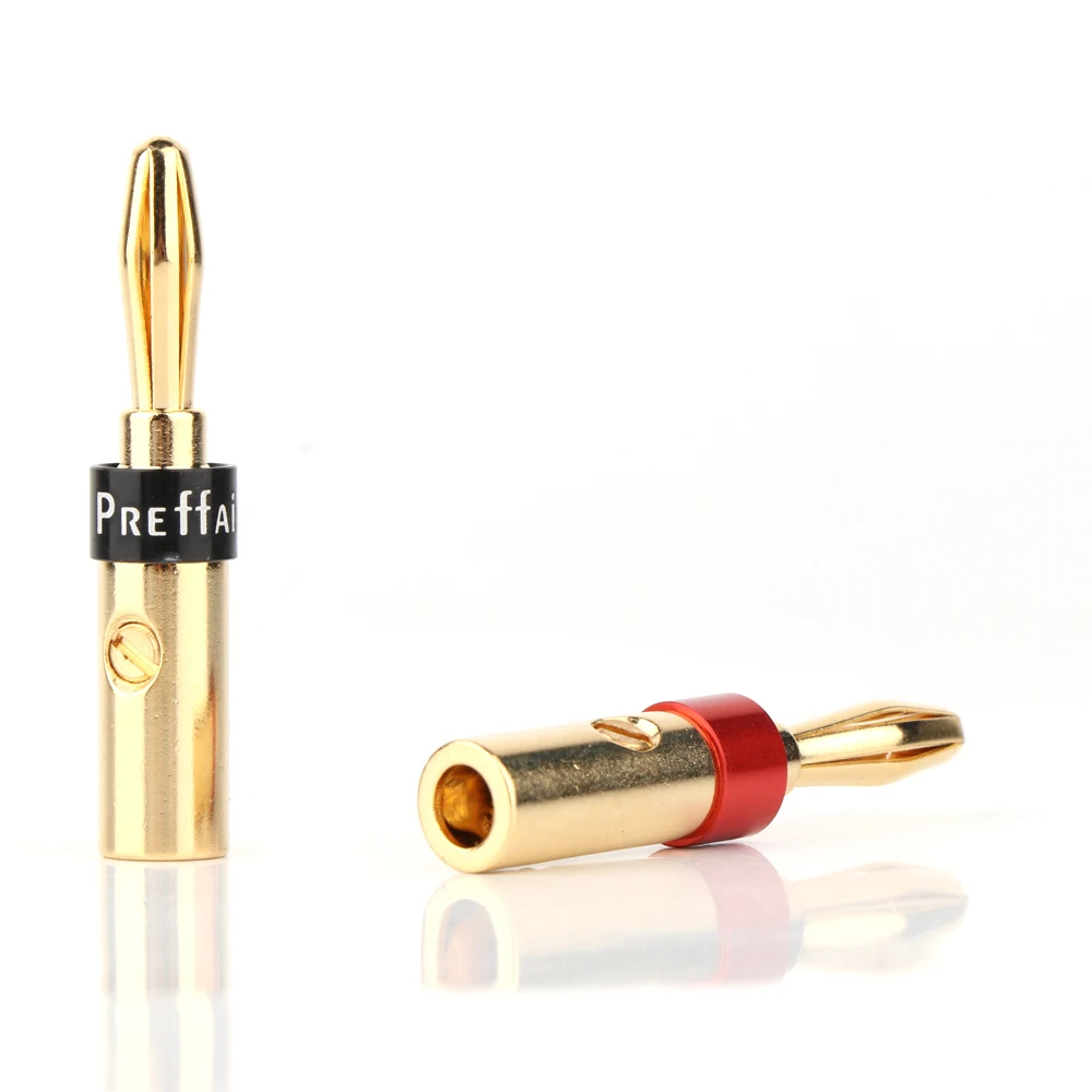 16 Stück 5mm Bananenstecker Vergoldeter Schraubverriegelungs-Bananenstecker für Video-Lautsprecher-Audiokabel – Detail 2