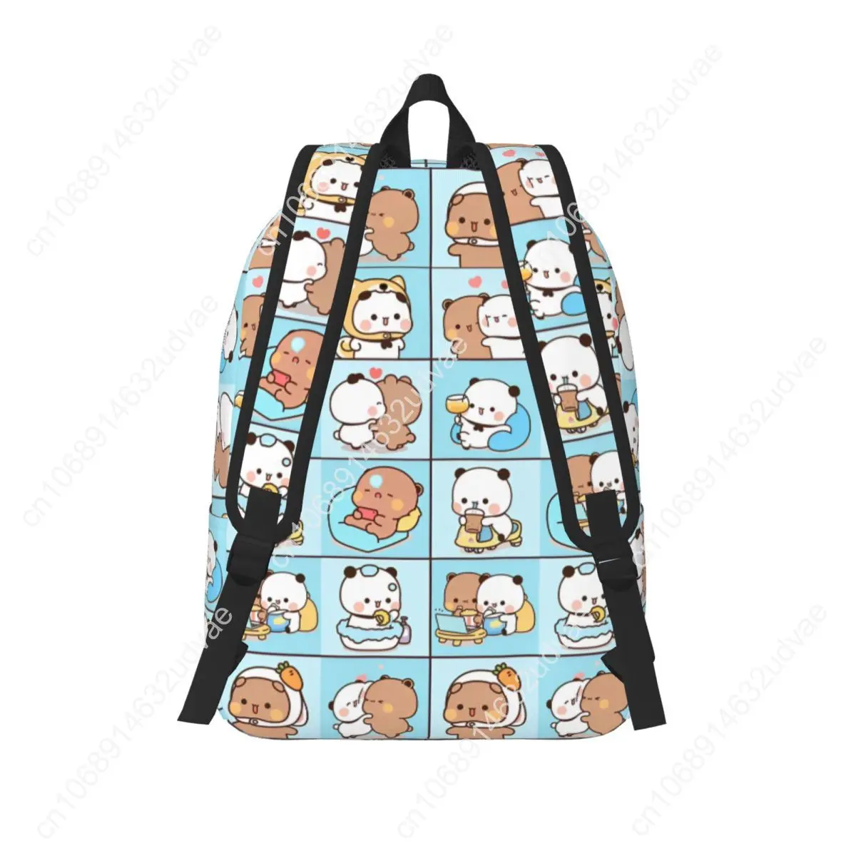 Bubu Dudu Panda Bears Cartoon Backpack Casual School Hiking Travel Daypack Collection Cute Laptop Computer Canvas Bags Sports