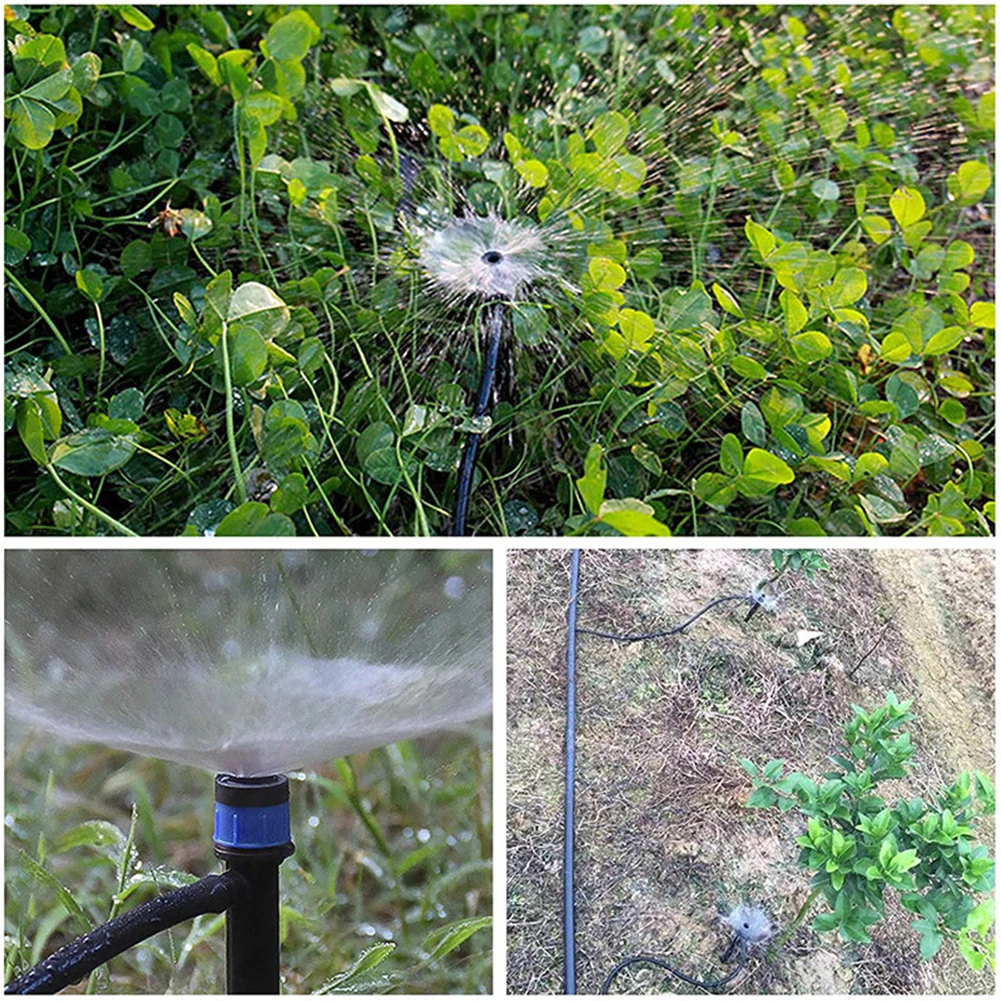 Rotating Sprinklers with Spike Interchangeable Head 360 Degree Sprayers Garden Yard Lawn Greenhouse Irrigation