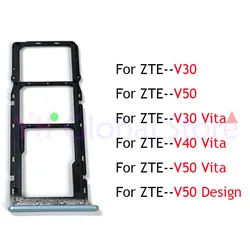 Soporte de bandeja con ranura para tarjeta Sim, piezas de reparación para ZTE Blade V30, V40, V50 Vita