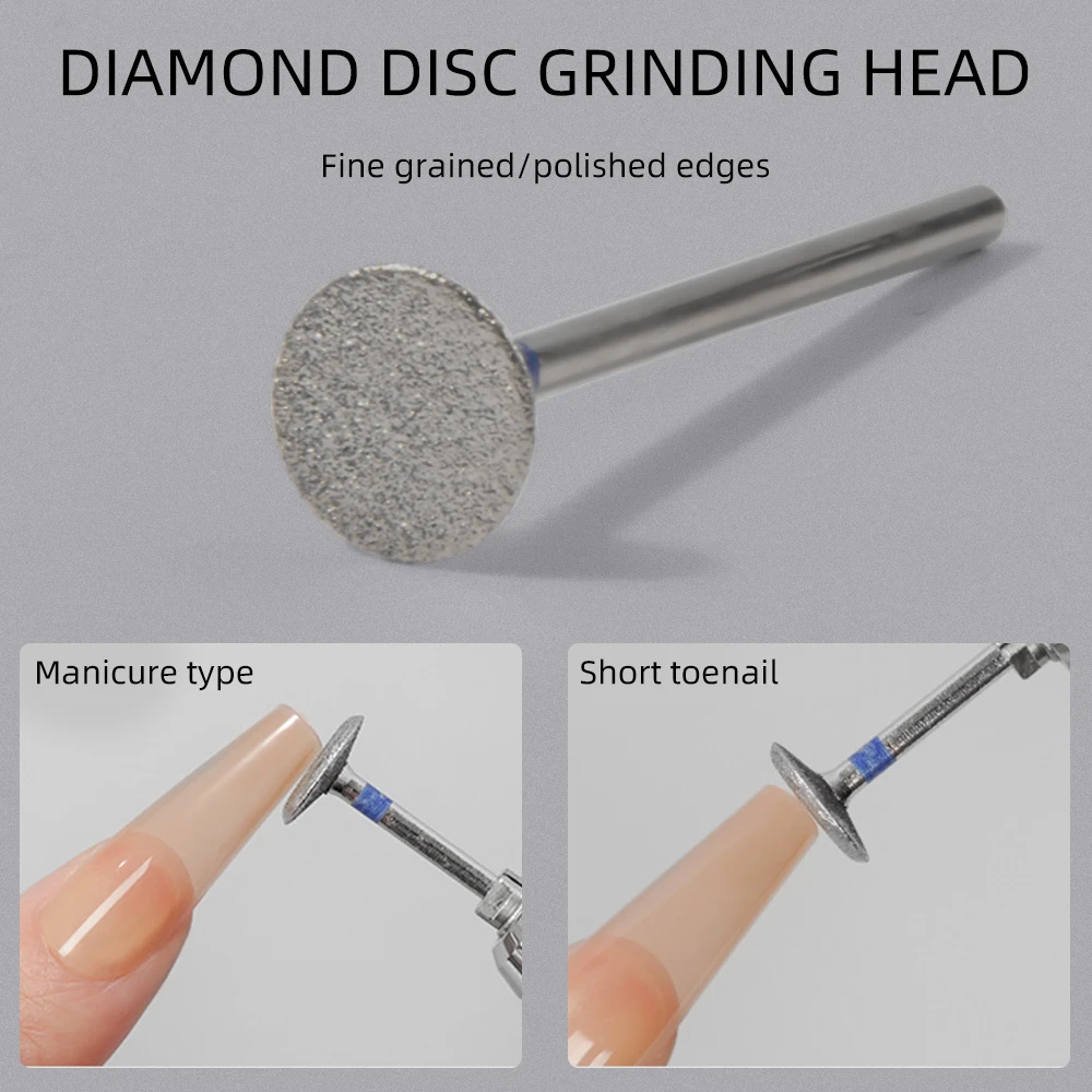 Tête de meulage mince améliorée en forme de T, 42mm10mm10mm, foret à ongles Durable et facile à polir pour manucure 1 pièce