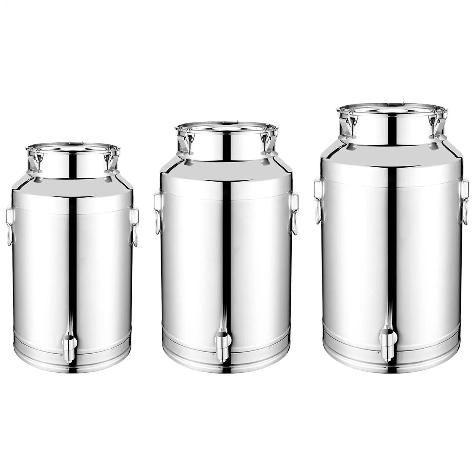 5L/9L/14L Kitchen Sealed Barrel With Faucet Stainless Steel Grease Container With Lid Airtight Milk Bucket Wine Sealed Tank