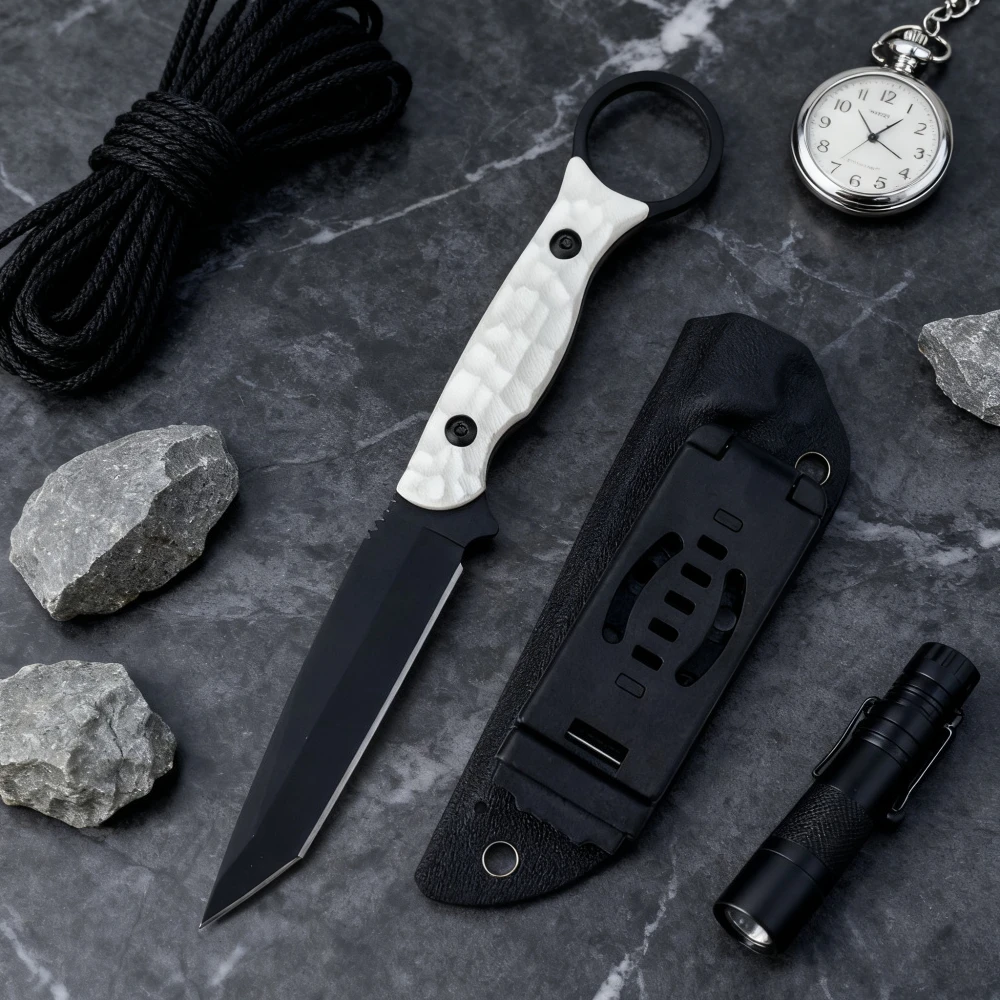 

Легкий прочный нож с фиксированным лезвием, ручка G10, лезвие 8Cr13Mov, многофункциональные тактические боевые ножи для улицы, неограниченные спасательные ножи