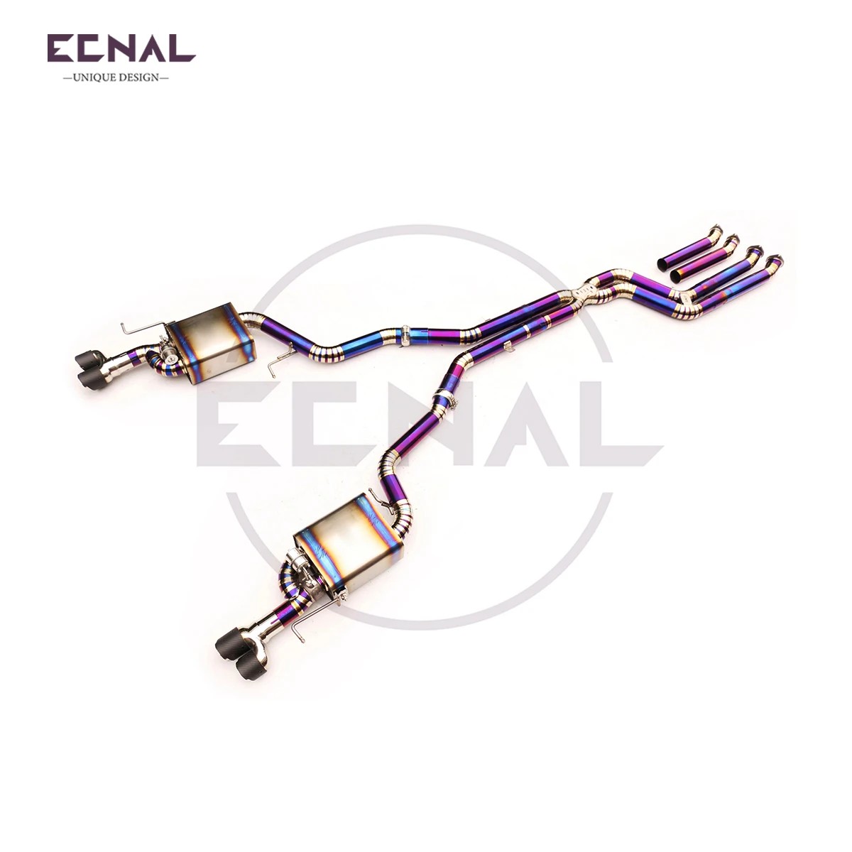 Ecnal Exhaust Valved Pipe for BMW Z4 E89 N54 3.0T 2009-2013 Titanium Alloy Sport Catback with Valve Muffler Exhaust System