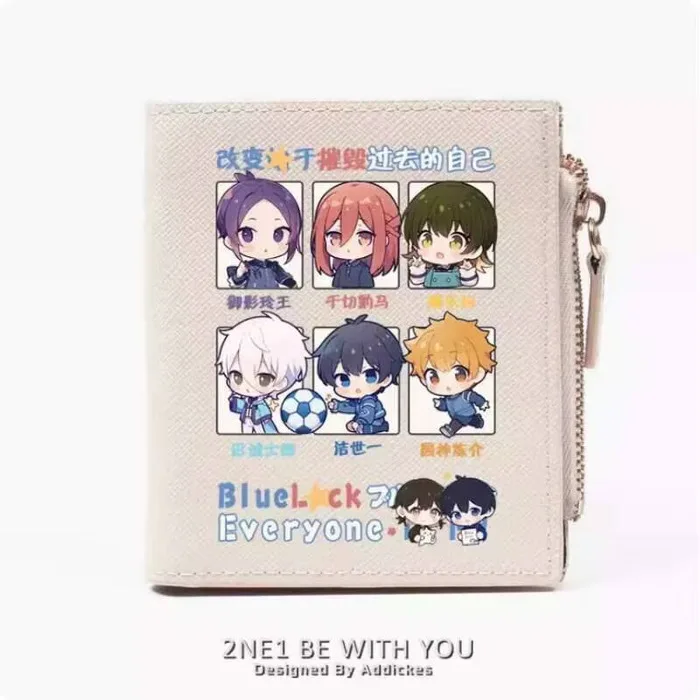 

Anime Mikage Reo Chigiri Hyoma BLUE LOCK Fashion Wallet PU Purse Card Coin Zipper Money Bag Cosplay Gift B721 Anime