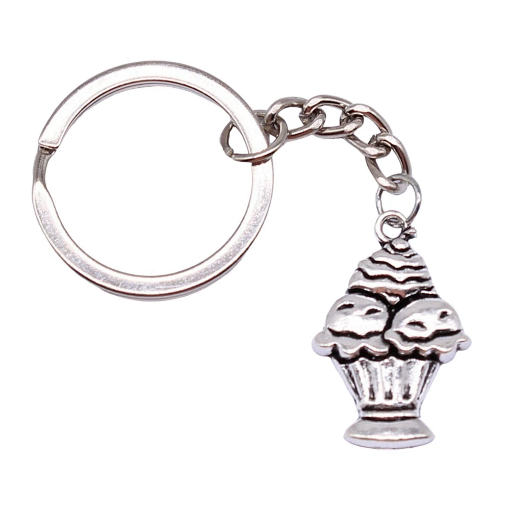 Woman Chains Gifts For Women Keychains 28Mm Ring Keyring Food