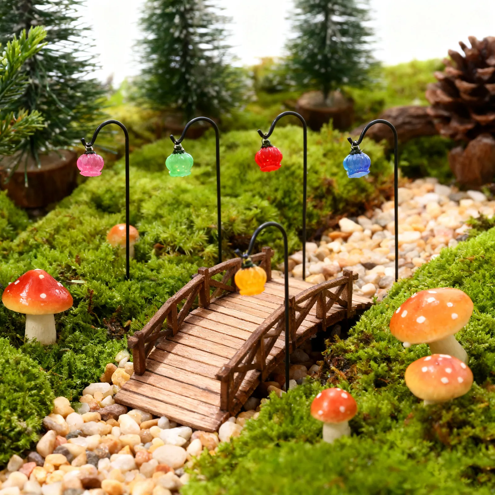 

Набор из 7 миниатюрных светящихся в темноте элементов - волшебные люминесцентные аксессуары для террариумов, сказочных садов, кукольных домиков и ландшафтного дизайна