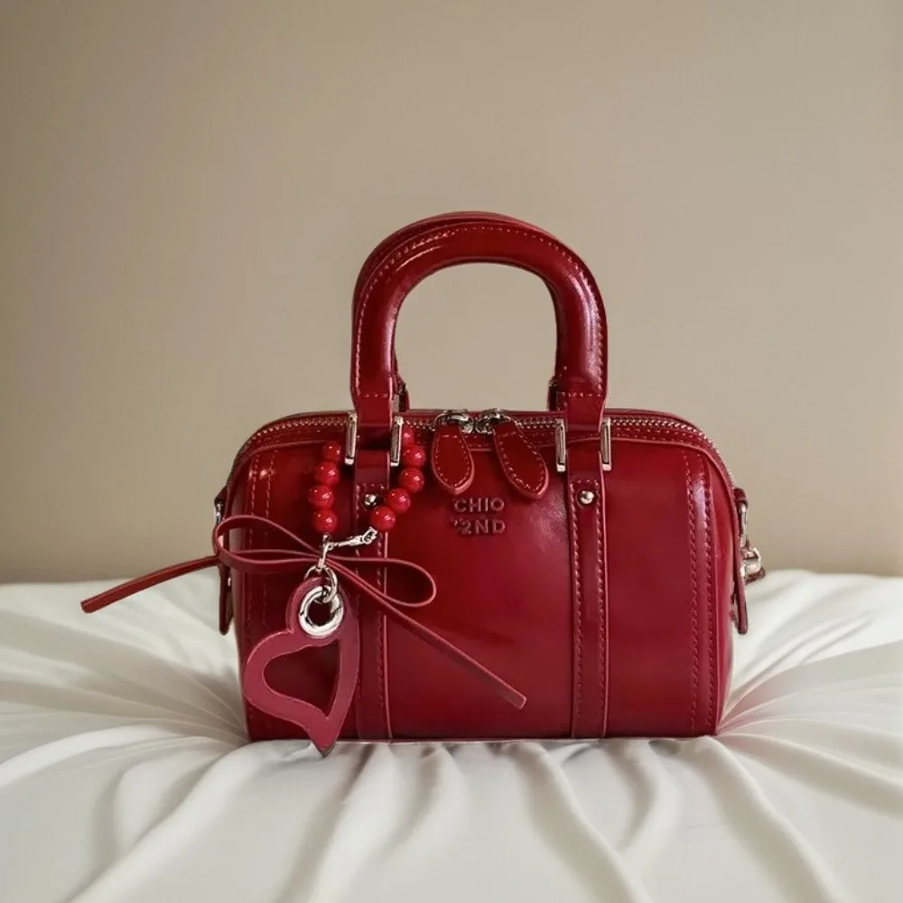 

2025 New Ladies Pillow Bag Wedding Banquet Festive Fashion Handbag Sweet Niche Shoulder Crossbody Bag