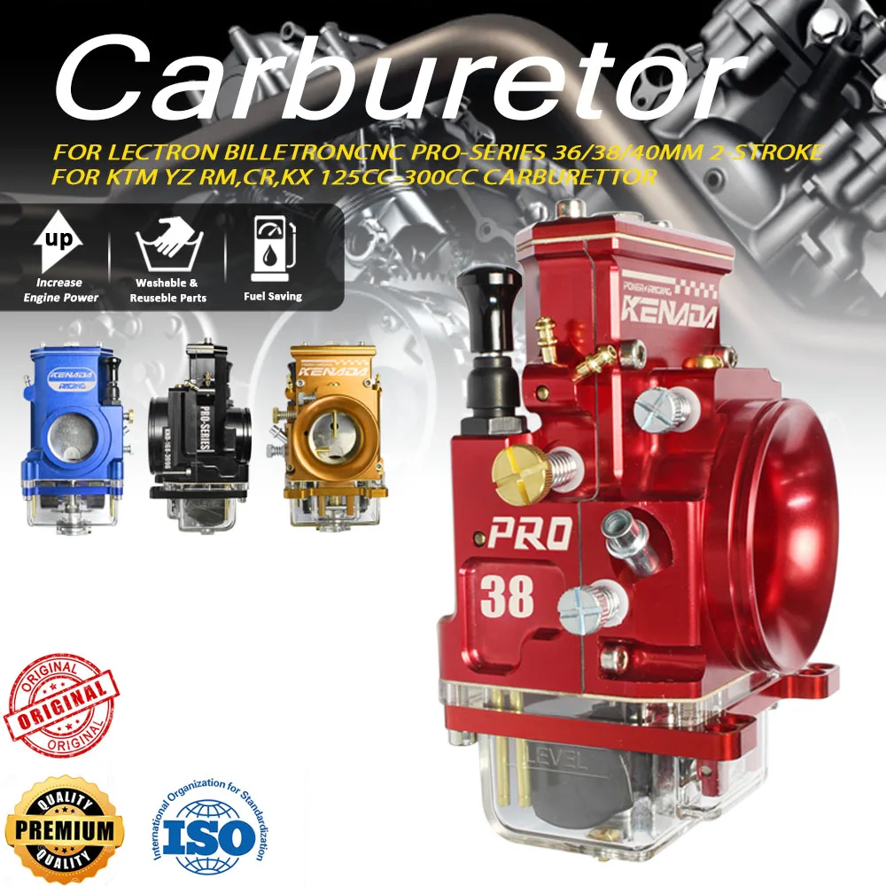 

CARBURETTOR FOR LECTRON BILLETRON CNC PRO-SERIES 36/38/40MM 2-STROKE KTM YZ RM,CR,KX 125CC-300CC