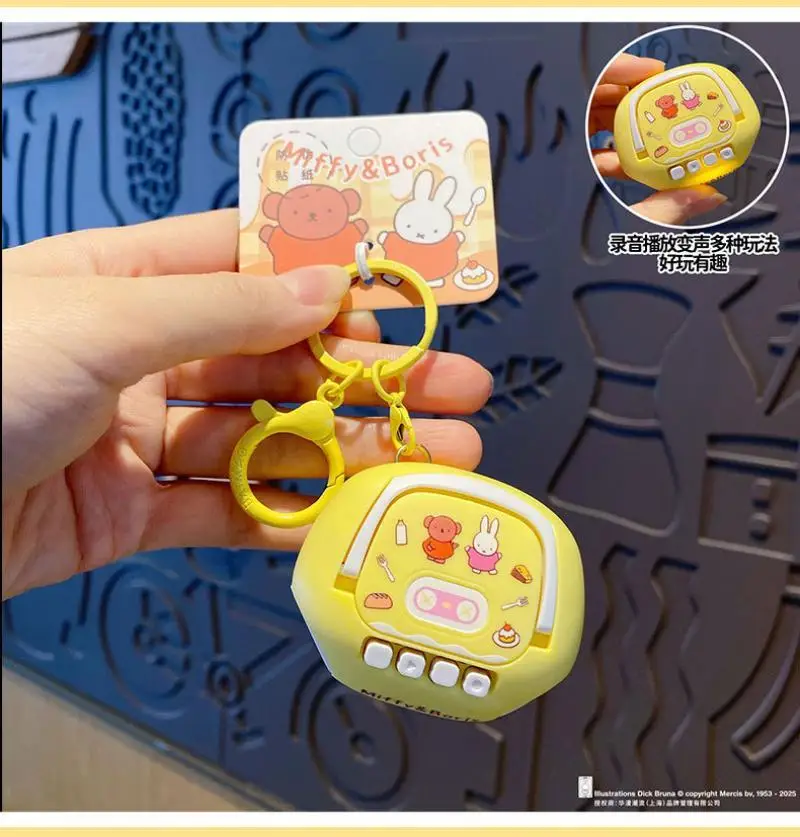 Miffy Rabbit, новая игрушка, подвеска Kawaii, забавный рекордер, студенческий рюкзак, подвеска, креативный брелок, милый мини-мультяшный детский игрушка
