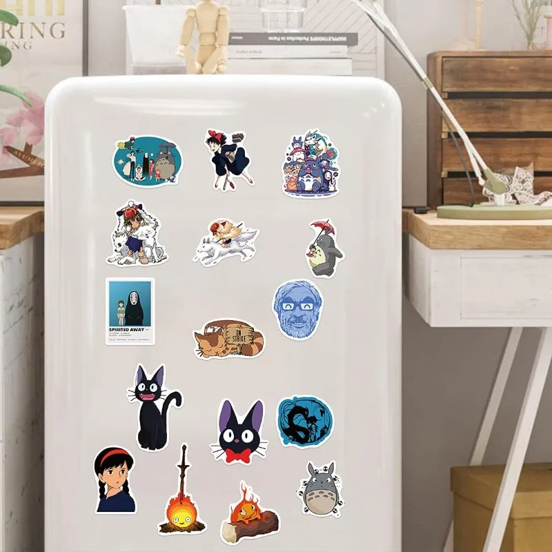 جديد Agan Studio Ghibli ملصقات 100 قطعة مقاوم للماء الفينيل أنيمي ملصقات للأطفال المراهقين الكبار سكيت الكمبيوتر المحمول