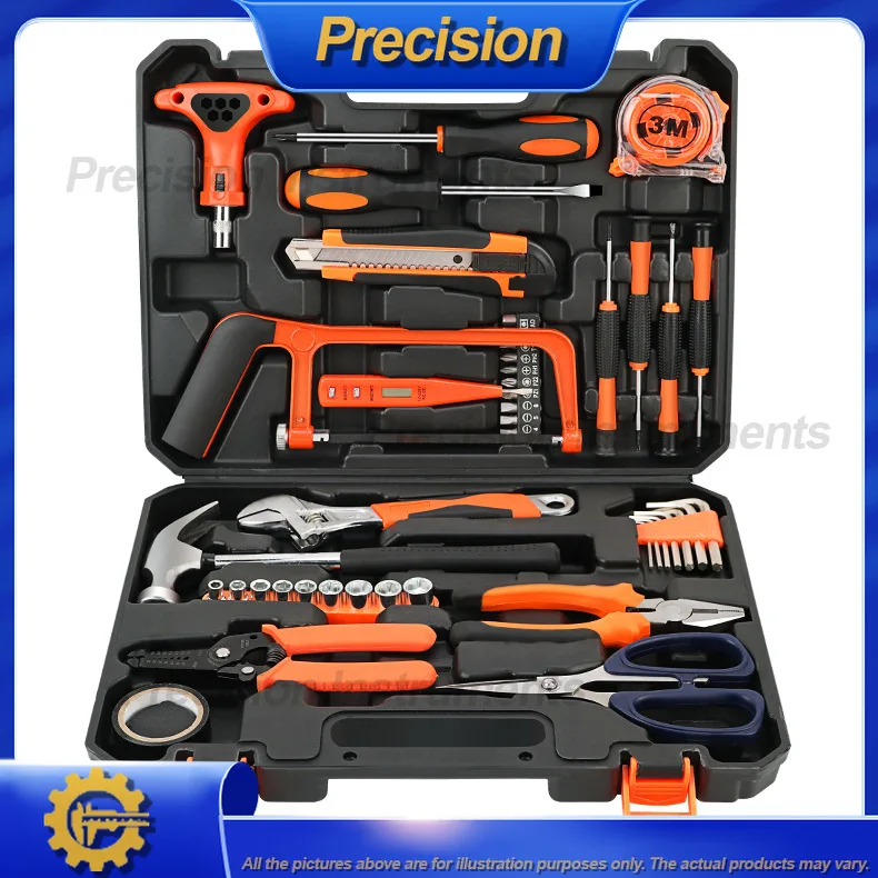 2026 Manual Tool Kit Set with Toolbox for Home Use Wholesale Gift Set Complete Hardware Tools Collection