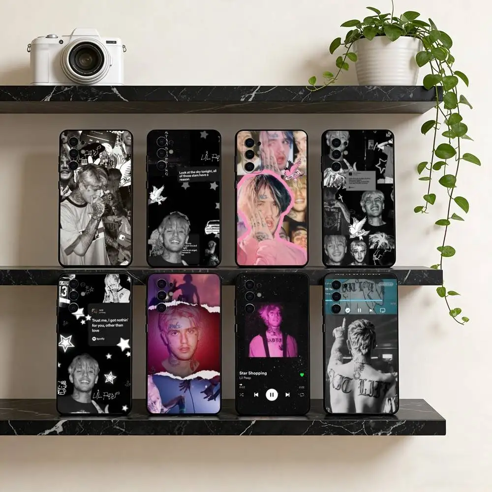 Lil Peep- Stars Phone Case For Samsung S25,S24,S21,S22,S23,S30,Ultra,S20,Plus,Fe,Lite,Note,10,Black Cover