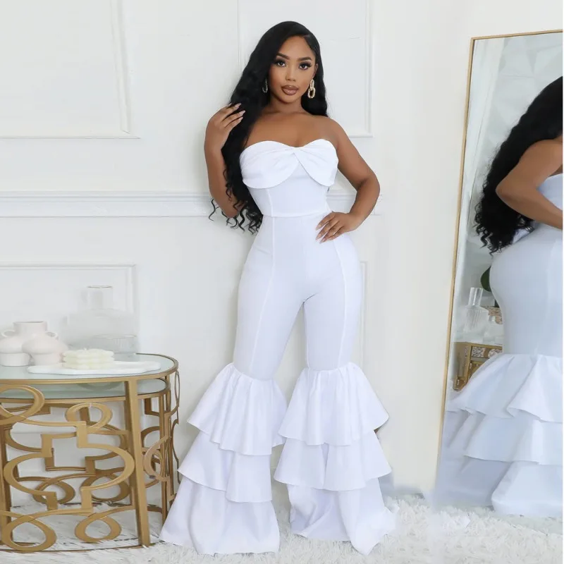مثير قبالة الكتف أنبوب حمالة Bodycon بذلة النساء السروال القصير أكمام نحيل قطعة واحدة ملابس عيد ميلاد أنيقة مضيئة السراويل