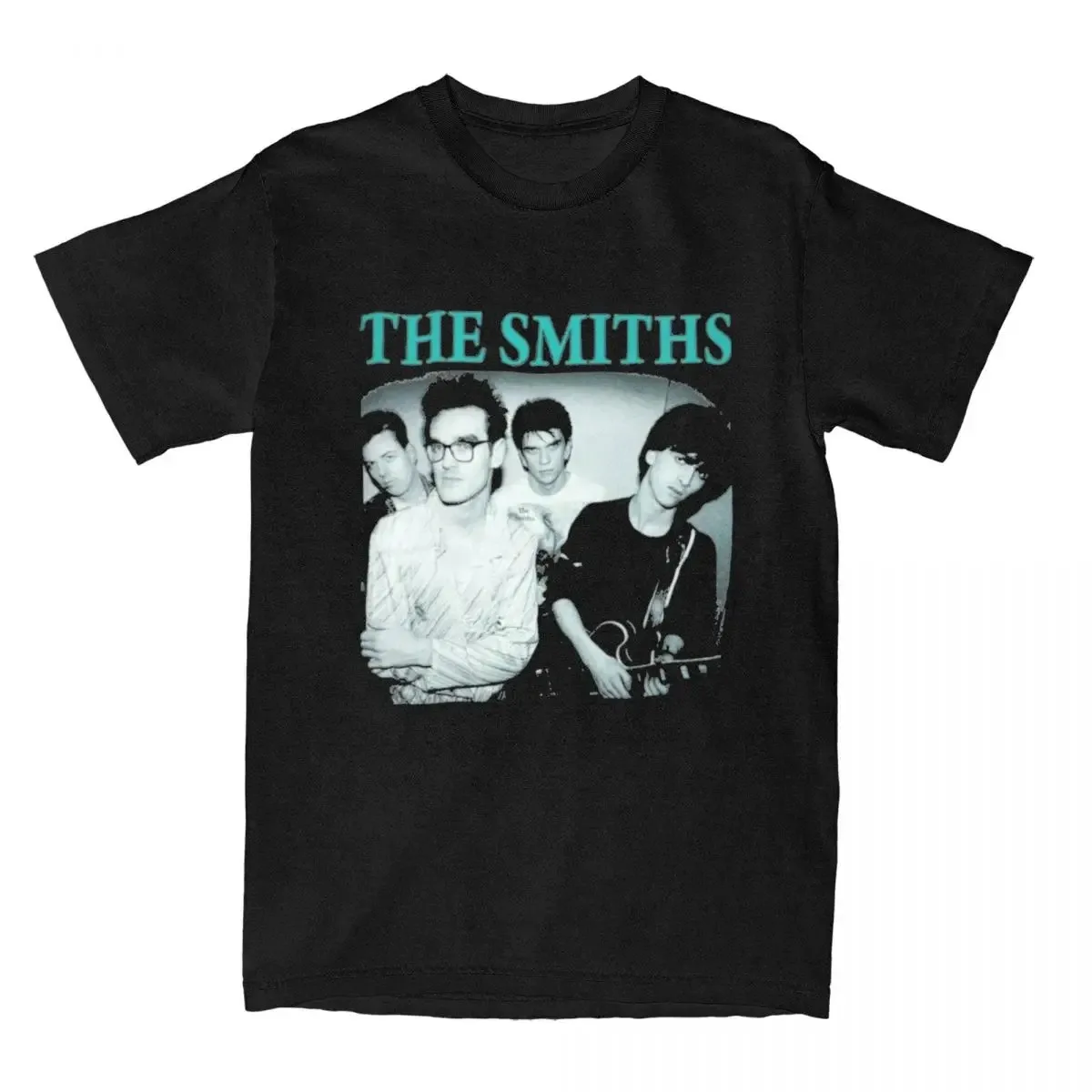 The Smiths Print T-Shirt per uomo donna Cotton Hip Hop oversize anni \'80 Rock Band Tshirt maglietta a maniche corte Streetwear top Tee