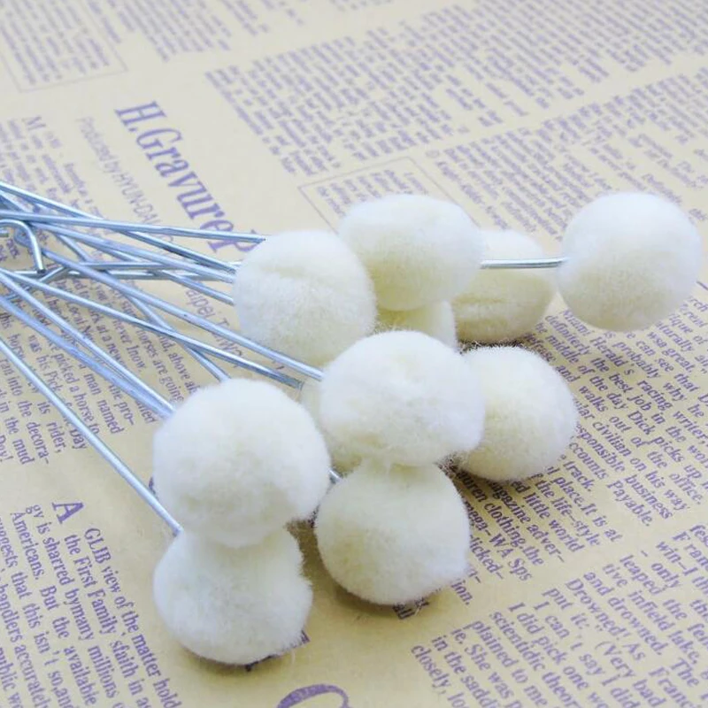 Wool smudge ball Brush leather dyeing tool DIY craft project dyeing