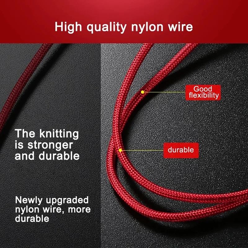 New 120W Fast Charging Cable c Multi Charger Cable Nylon Braided Multiple USB Type-C Universal Charging Cord Adapter