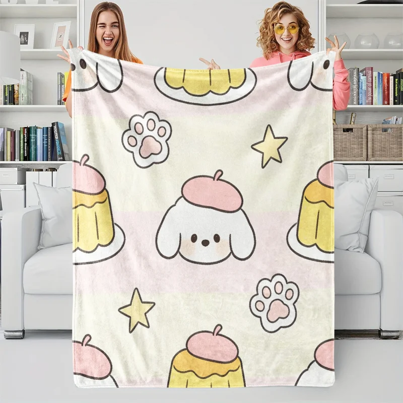 

Фланелевое одеяло с персонажами Sanrio, милое мультяшное мягкое теплое одеяло для дивана, кровати, путешествий, домашнего декора