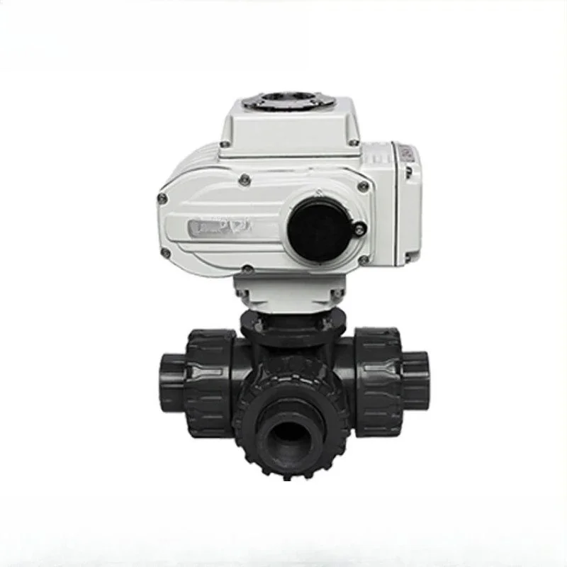 Electric ball valve two-way plastic ball valve quick-install double command ball valve IoT remote control